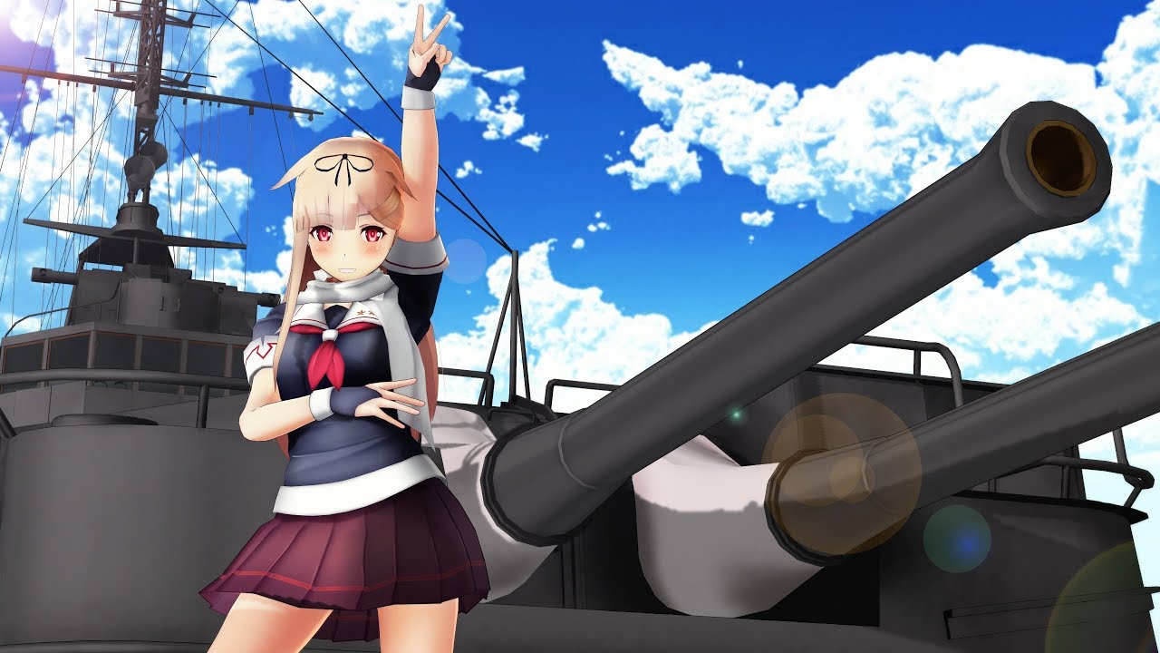 【MMD艦これ】夕立ちゃんで「Sea Breeze」