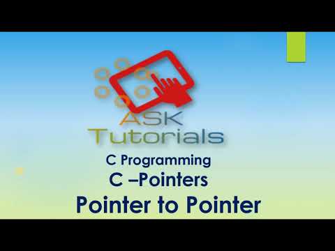 C Pointers | Pointers to pointers | C programming tutorials for beginner | part 36