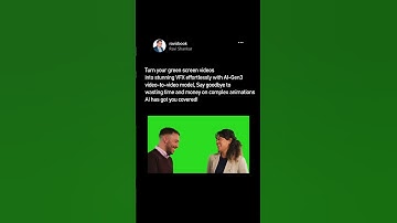 Now you can make animation to your green screen video easier with AI Gen-3!