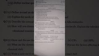 Inorganic spectroscopy Practice paper 2022