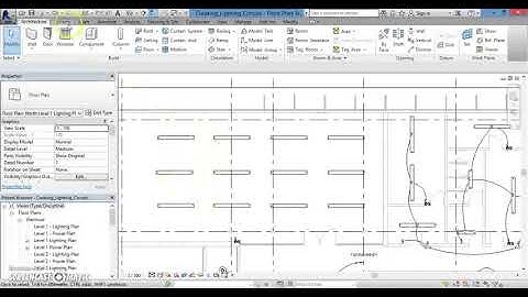 Revit Lesson 32 - Electrical Power Lighting Circuit