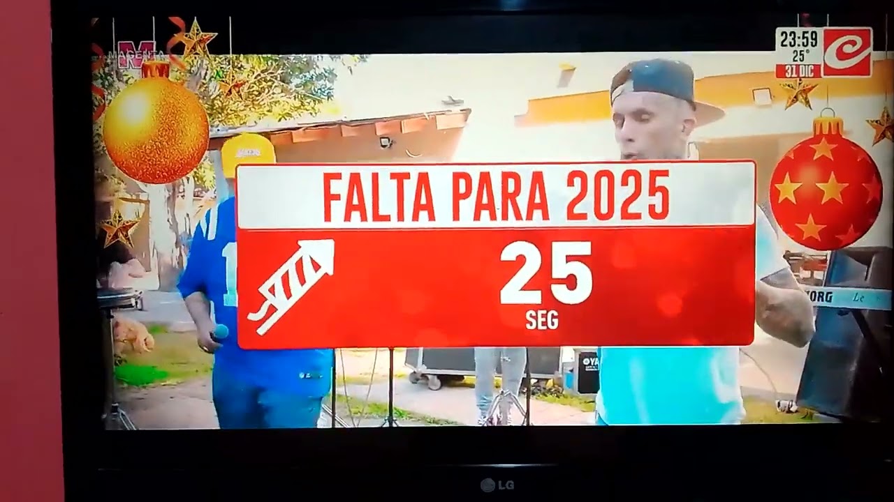 Crónica HD Argentina cuenta regresiva año nuevo 2025