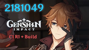 C1 R1 Childe 2 Million Damage Showcase | Best Childe Build Genshin Impact