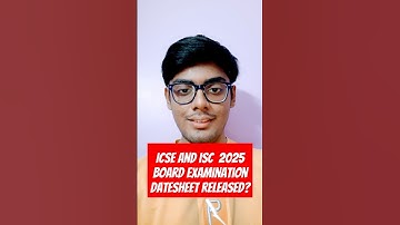 ICSE and ISC Board Examination DATESHEET Released? #shorts #shortsviral