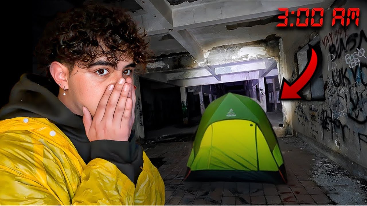 24 HORAS en un HOSPITAL ABANDONADO | Salimos corriendo