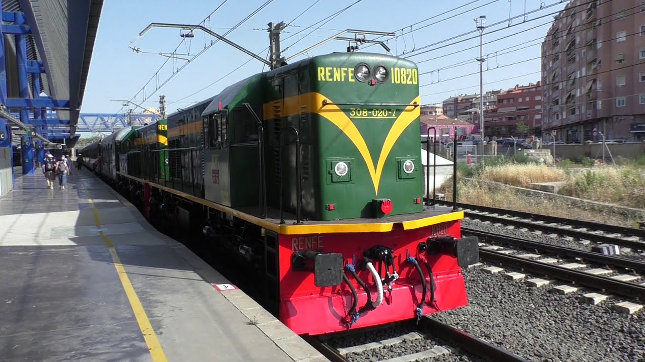 (HD) Renfe 308 020 + 308 038 work 'Tren Dels Llacs' - 14/7/18