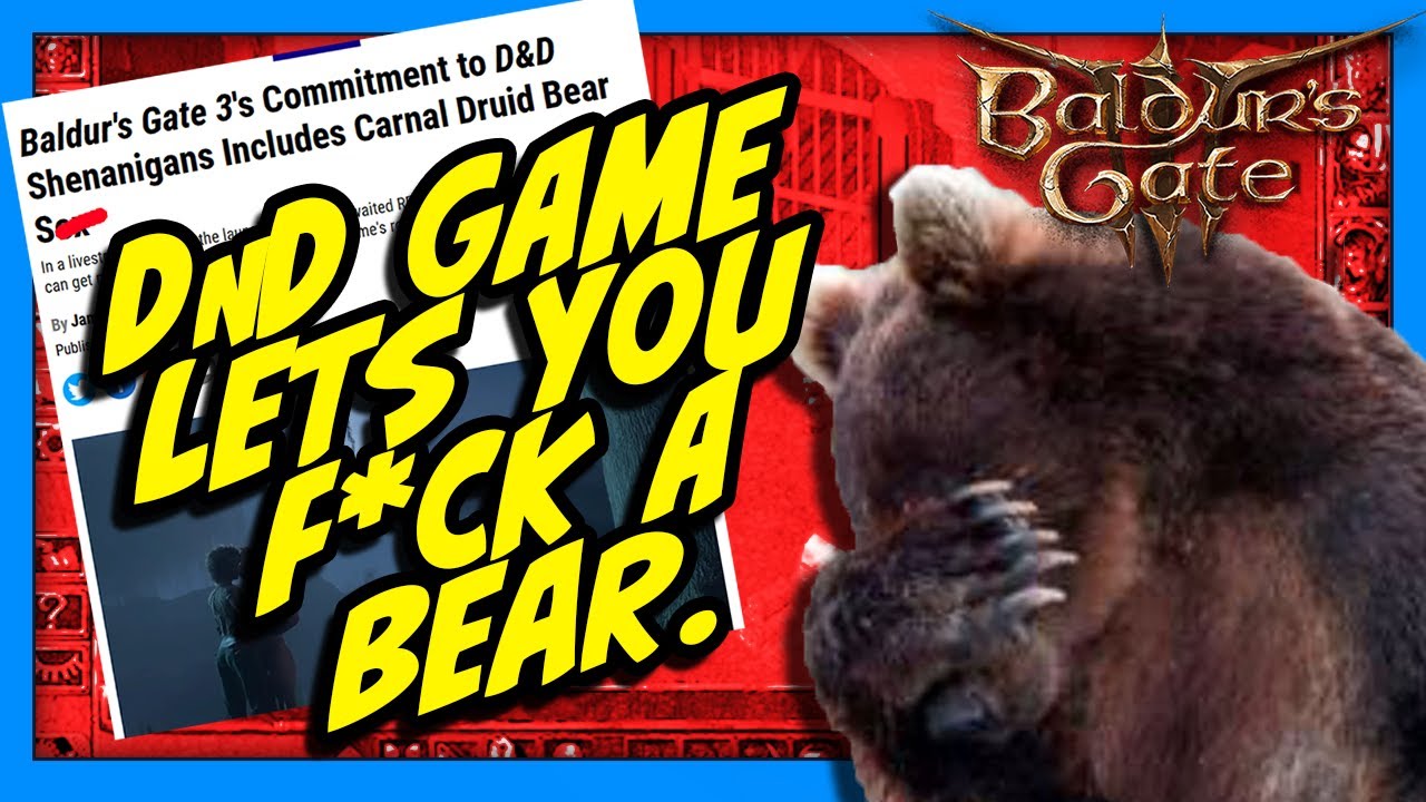 Dungeons & Dragons Video Game Lets You F*CK Bears.