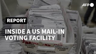 Inside a US mail-in voting facility | AFP