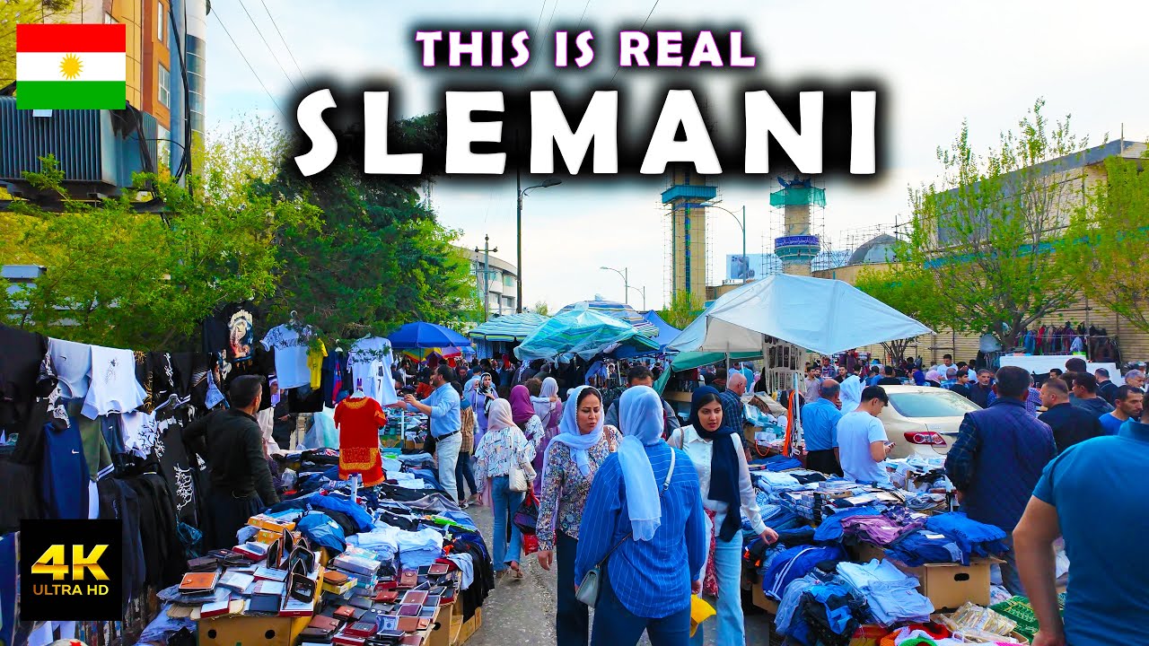 Eid Al-Fitr Atmosphere in Slemani Great Bazaar, Kurdistan 🇮🇶 The Last Day of Ramadan