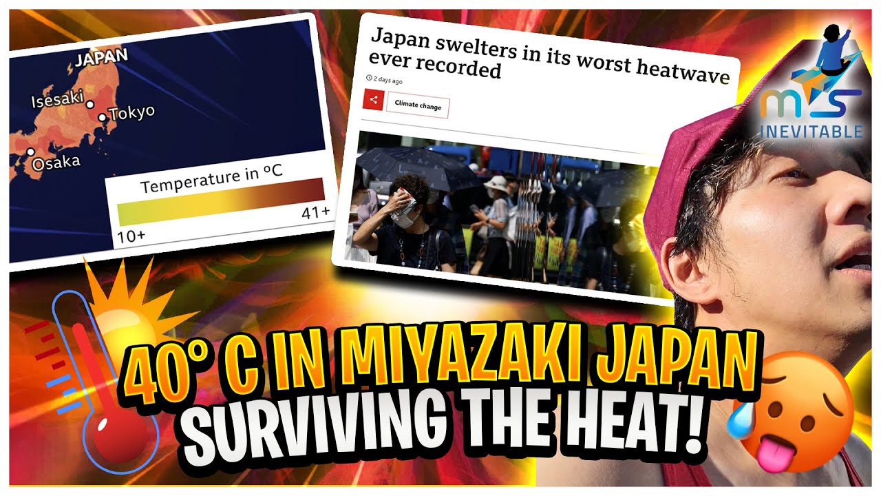 Hottest day in Miyazaki Japan ever! Top tips to survive the heat & how I spend my days (melting...)