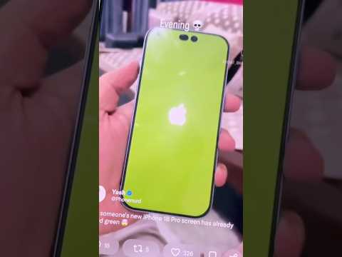 iPhone 18 Pro screen turn green!!!!!