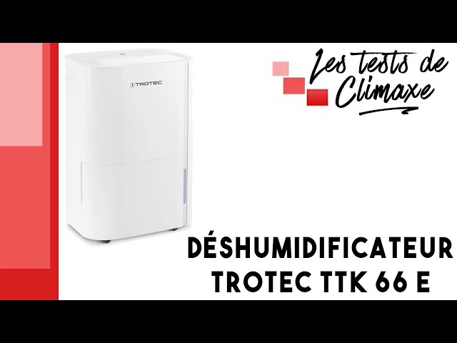 Test d'un déshumidificateur d'air Trotec TTK 66 E (jusqu'à 50m²) 