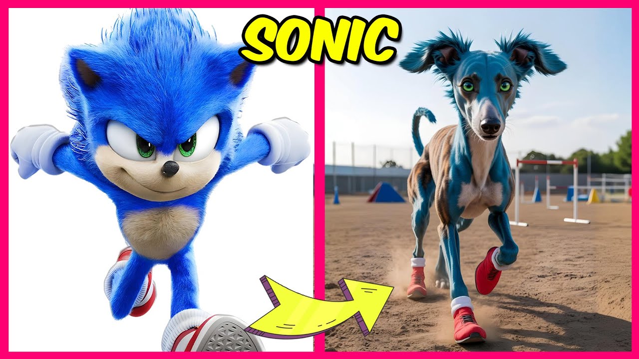 🦔💙 ALL SONIC THE HEDGEHOG 3 CHARACTERS BUT DOGS 🐶And Their Favorite Snack, Drinks & More! I Shadow