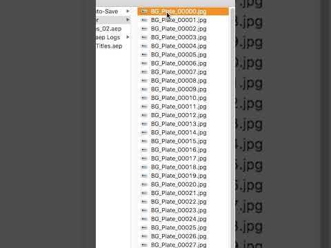 How to import IMG sequences in After Effects & change frame rate | SHORT #aftereffectstutorial