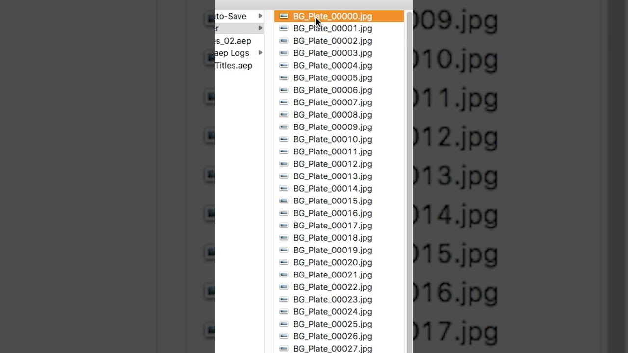 How to import IMG sequences in After Effects & change frame rate | SHORT 