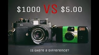 $1000 Film Camera VS $5 Disposable $1000 Film Camera VS $5 Disposable