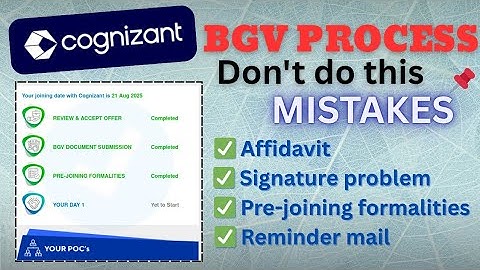 Cognizant BGV process doubts💯 || step-by-step process || No more doubts and Failure