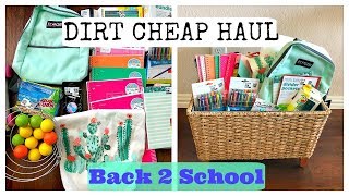 Dirt Cheap Haul | Back to School Supplies