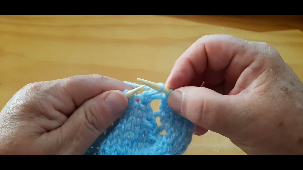 tricô, como fazer mate-simples a direita e a esquerda, e também laçadas 🧶🧸