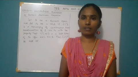 TRB ARTS Maths Coaching | Uniform Boundedness Theorem | Functional Analysis