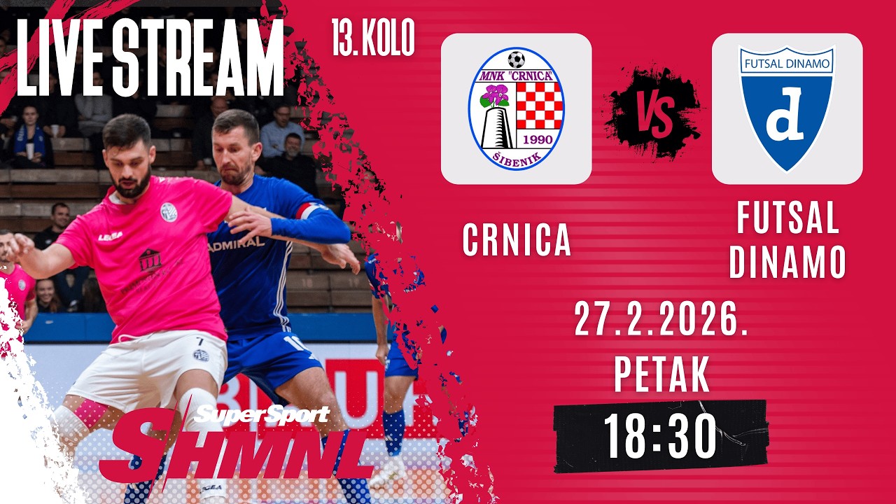 SS HMNL XIII. kolo | MNK Crnica - Futsal Dinamo