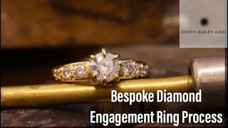 ASMR Bespoke Diamond Engagement Ring Process