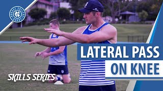 Nudgee Rugby Skills - Lateral Pass On Knees