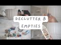 January DECLUTTER &amp; EMPTIES \\ Self care, perfume, make-up, skincare &amp; more 💗 🗑 👋