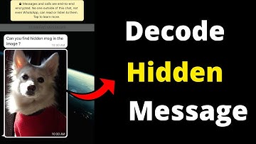 How to decode | Steganography