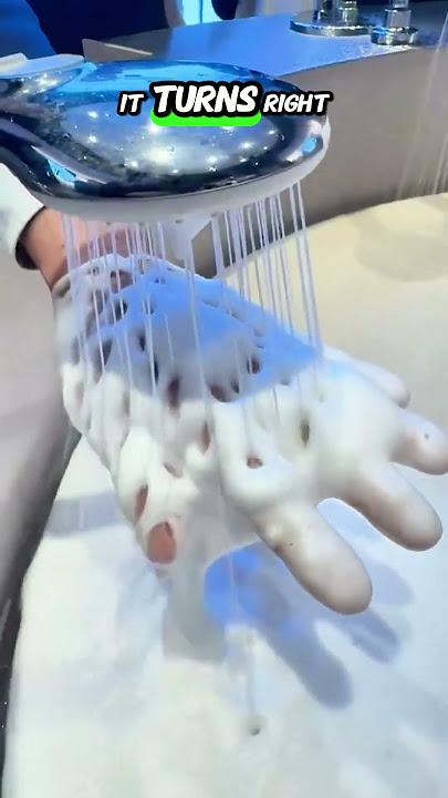 Reinventing the shower! #foamingsoap #oddlysatisfying #smarthome #bathroomgoals