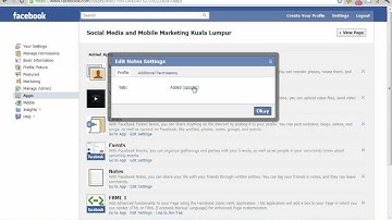 Adding Facebook Notes Tab To Facebook Pages