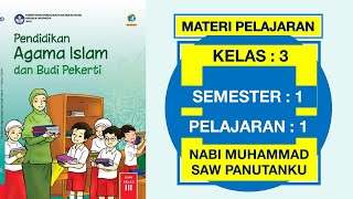 Materi pelajaran pendidikan agama islam pai untuk siswa kelas 3 sd
semester 1 nabi muhammad saw panutanku kurikulum 2013. dapat digunakan
b...