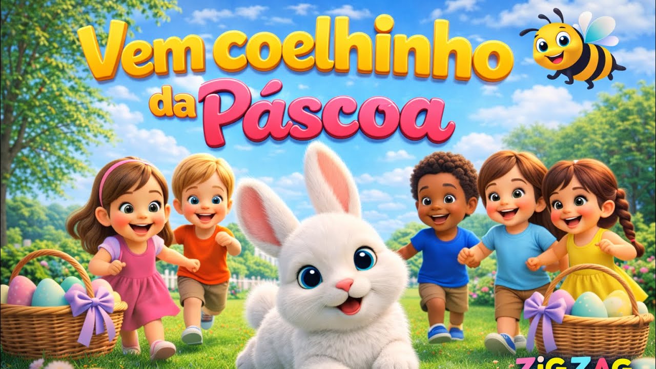 Vem Coelhinho da Páscoa | Música Infantil Divertida | Zig Zag Zum Música