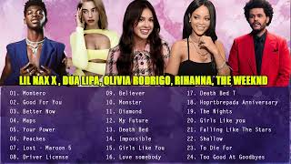 Best Songs Playlist 😊Ava Max, Lil Nas X, Olivia Rodrigo, Lady Gaga, Beyoncé, Ariana Grande, Dua Lipa