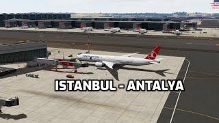 (P3DV5.4) Simulation Flight LTFM-LTAI Boeing 777-300ER