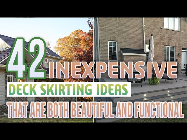 42 Inexpensive Deck Skirting Ideas That Are Both Beautiful and Functional |  Deck decorating, Deck skirting, Deck designs backyard