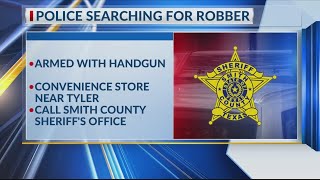 Smith County authorities investigating aggravated robbery at gas station