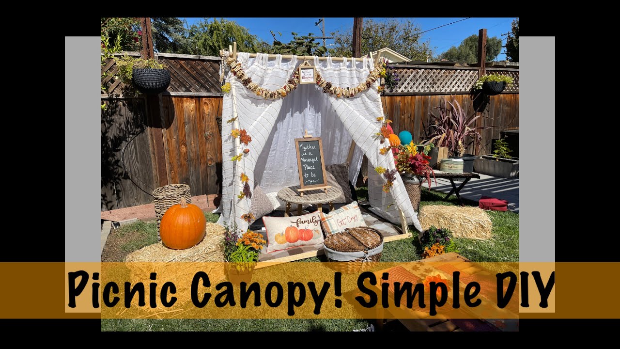 Роскошный пикник: навес и палатка своими руками!