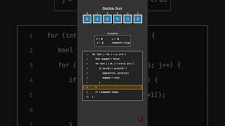 Bubble Sort with code trace | farmerboy