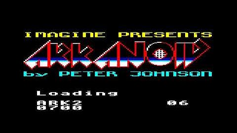 BBC Micro: Arkanoid by Imagine (Loading from tape)