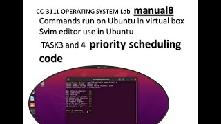 Manaul8 : Task 3 and 4 program of priority scheduling : CC-311L | OS |@InnovateiTzoneofficial