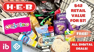H-E-B COUPONING | $42 RETAIL VALUE FOR $7! | ALL DIGITAL DEALS! | 4/6 - 4/12