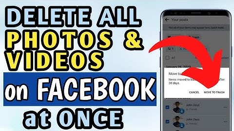 HOW TO DELETE ALL PHOTOS AND VIDEOS ON FACEBOOK AT ONCE 2023 | DELETE ALL PHOTOS ON FACEBOOK 2023