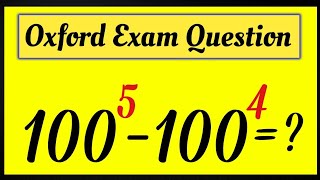 A tricky Oxford Exam Question | No Calculator Allowed 📵