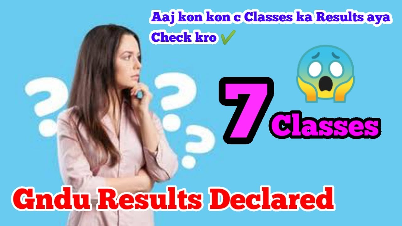 Gndu Results Declared || Gndu Results News 2022 || Gndu Latest Updates 2022 || Gndu Results 2022
