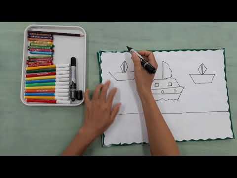 Video Tạo hình :Vẽ thuyền trên biển .Trẻ 5-6 tuổi .GV:Nguyễn... - youtube