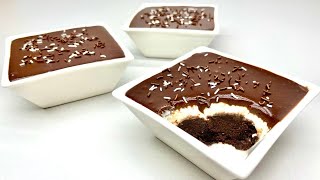 Brownie Chocolate Dessert in 5 Minutes! No oven! No gelatin! No eggs!