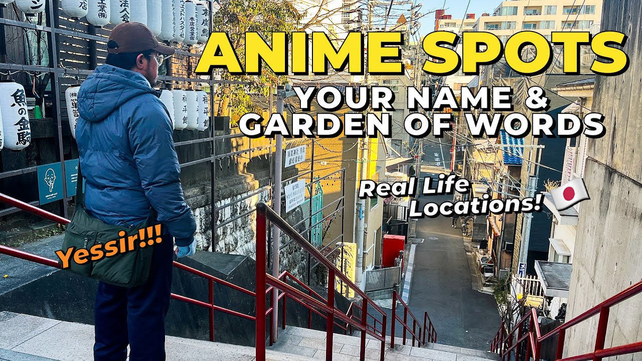 ANIME REAL LIFE LOCATION SA TOKYO 🇯🇵 4K | YOUR NAME AT GARDEN OF WORDS