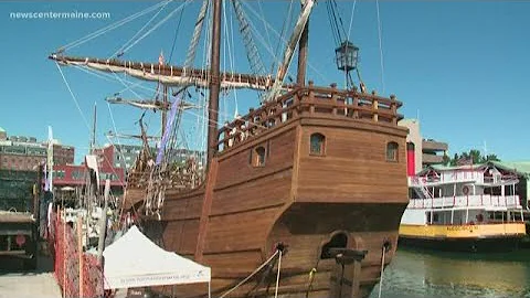 Santa Maria replica docks in Portland