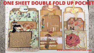 ONE SHEET FOLD UP DOUBLE POCKETS AND TAGS #msscrapbusters